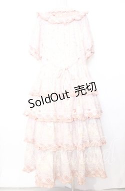 画像5: PINK HOUSE / バラ園うさぎプリントパッチワークワンピース  ピンク O-25-12-05-011-LO-OP-IG-OS