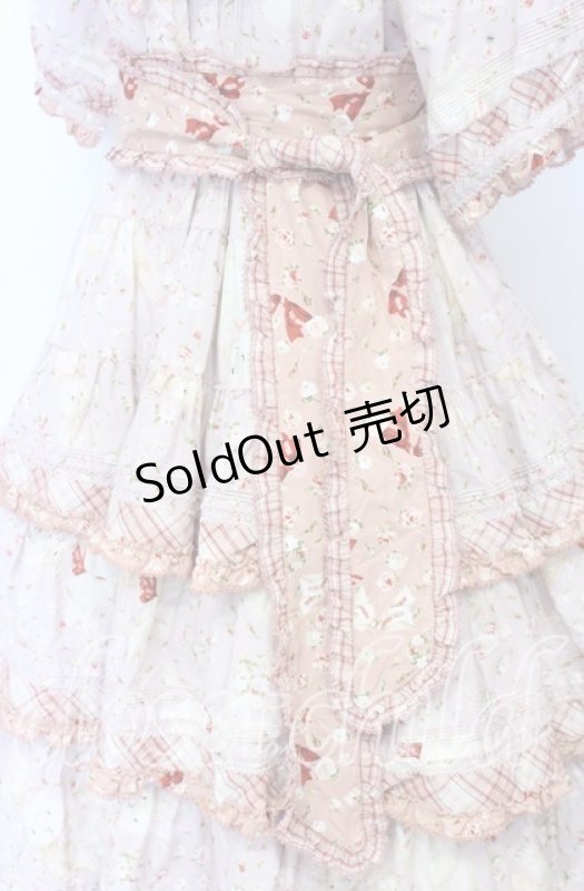 画像6: PINK HOUSE / バラ園うさぎプリントパッチワークワンピース  ピンク O-25-12-05-011-LO-OP-IG-OS (6)