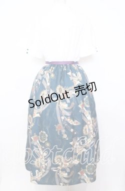 画像5: axes femme / 燦爛柄ワンピース  シロ×グリーン O-25-12-05-012-AX-OP-IG-OS