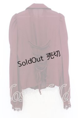 画像4: Victorian maiden / ノーブルレースインタックブラウス  ワイン O-25-12-05-013-CL-BL-OW-OS