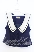 Victorian maiden / ブリティッシュマリンベスト  ネイビー×キナリ O-25-12-05-015-CL-TO-OW-OS