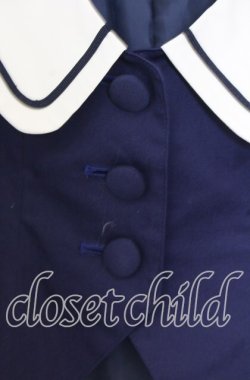 画像2: Victorian maiden / ブリティッシュマリンベスト  ネイビー×キナリ O-25-12-05-015-CL-TO-OW-OS