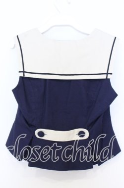 画像3: Victorian maiden / ブリティッシュマリンベスト  ネイビー×キナリ O-25-12-05-015-CL-TO-OW-OS