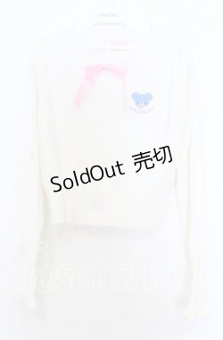 画像1: Angelic Pretty / Milkyベアーニットカーディガン  オフ O-25-12-05-016-AP-TO-IG-OS