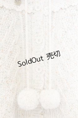 画像3: PINK HOUSE / バラモチーフ付きヨークニットカーディガン  アイボリー O-25-12-05-017-LO-OP-IG-OS