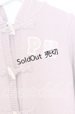 画像2: PINK HOUSE / PHロゴワッペン付きフードニットカーディガン  ピンク O-25-12-05-018-LO-TO-IG-OS