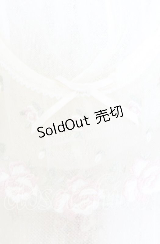 画像4: PINK HOUSE / ローズレース使いフード付きベスト  アイボリー O-25-12-05-019-LO-TO-IG-OS (4)