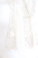 画像5: PINK HOUSE / ローズレース使いフード付きベスト  アイボリー O-25-12-05-019-LO-TO-IG-OS (5)