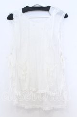 PINK HOUSE / うさぎの耳フード付きローンタブリエ  シロ O-25-12-05-020-LO-TO-IG-OS