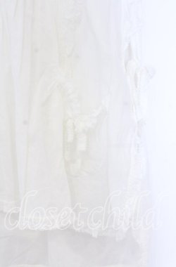 画像2: PINK HOUSE / うさぎの耳フード付きローンタブリエ  シロ O-25-12-05-020-LO-TO-IG-OS