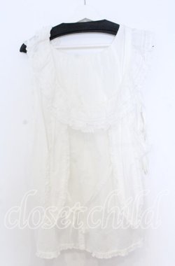 画像4: PINK HOUSE / うさぎの耳フード付きローンタブリエ  シロ O-25-12-05-020-LO-TO-IG-OS