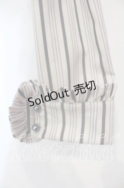 画像3: Victorian maiden / レジメンタルストライプフリルボレロ  アンティークベージュ O-25-12-06-022-CL-JA-IG-OS