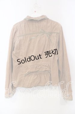 画像3: PINK HOUSE / ベロアリボン使いコーデュロイジャケット  ベージュ O-25-12-06-025-LO-JA-OW-OS
