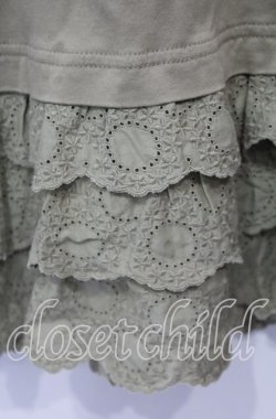 画像2: PINK HOUSE / 裾刺繍レース使いインナーカットソー  グリーン O-25-12-06-026-LO-TO-OW-OS