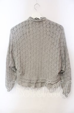 画像3: PINK HOUSE / 透かし編みドルマンボレロ  グレー O-25-12-06-027-LO-TO-OW-OS