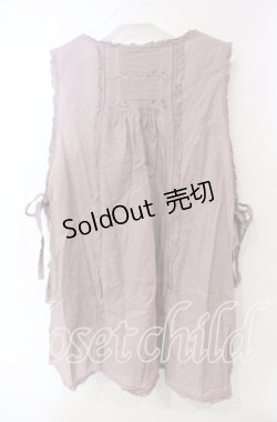 画像4: PINK HOUSE / フリル使いローンベスト  ラベンダー O-25-12-06-028-LO-TO-OW-OS