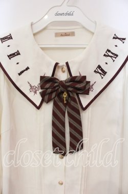 画像2: Amavel / Antique　Clockブラウス F ボルドー O-25-12-06-031-CA-BL-OW-OS