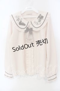 Amavel / 喫茶アマベルのショコラトリーブラウス F ブラウン O-25-12-06-032-CA-BL-OW-OS