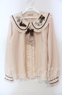 画像1: Amavel / 喫茶アマベルのショコラトリーブラウス F ブラウン O-25-12-06-032-CA-BL-OW-OS