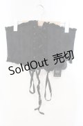 KILL STAR / FLIX FLOCKED WASPIE　コルセット XL ブラック O-25-12-06-033-SL-TO-OW-OS