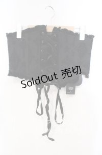 KILL STAR / FLIX FLOCKED WASPIE　コルセット XL ブラック O-25-12-06-033-SL-TO-OW-OS