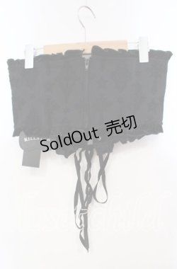 画像3: KILL STAR / FLIX FLOCKED WASPIE　コルセット XL ブラック O-25-12-06-033-SL-TO-OW-OS