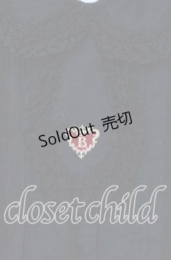 画像2: BABY,THE STARS SHINE BRIGHT / プリンセスドロップ刺しゅうネクタイ付ブラウス  クロ O-25-12-06-037-BA-BL-OW-OS