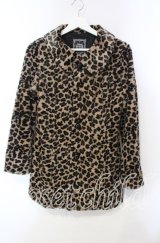 ALGONQUINS / レオパードボアジャケット F ベージュ O-25-12-06-042-AL-TO-OW-OS