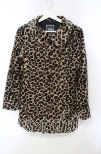 ALGONQUINS / レオパードボアジャケット F ベージュ O-25-12-06-042-AL-TO-OW-OS