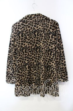 画像3: ALGONQUINS / レオパードボアジャケット F ベージュ O-25-12-06-042-AL-TO-OW-OS