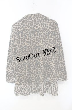 画像3: ALGONQUINS / レオパードボアジャケット F ベージュ O-25-12-06-042-AL-TO-OW-OS