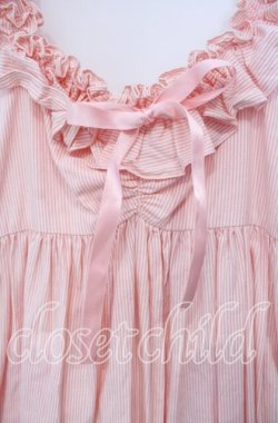 画像2: Na+H / ストライプベビードール  ピンク O-25-12-06-043-PU-OP-OW-OS