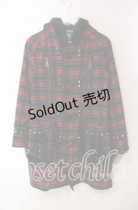 ALGONQUINS / フェイクファースタッズ付きダッフルコート 1 レッド O-25-12-06-044-AL-CO-OW-OS