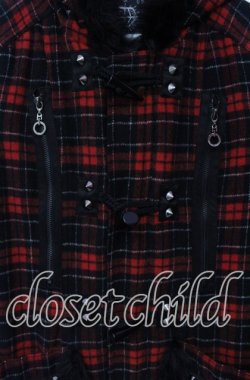 画像2: ALGONQUINS / フェイクファースタッズ付きダッフルコート 1 レッド O-25-12-06-044-AL-CO-OW-OS
