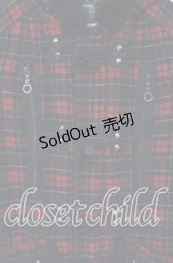 画像2: ALGONQUINS / フェイクファースタッズ付きダッフルコート 1 レッド O-25-12-06-044-AL-CO-OW-OS