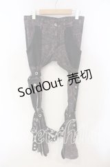 ALGONQUINS / プリントボンテージパンツ 1 ピンク×ブラック O-25-12-06-045-AL-PA-OW-OS