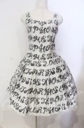 metamorphose / Romantic alphabetサロペット風ジャンパースカート  グレー O-25-12-06-004-ME-OP-IG-OS