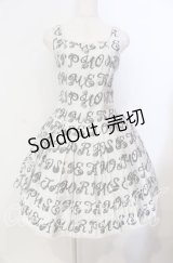 metamorphose / Romantic alphabetサロペット風ジャンパースカート  グレー O-25-12-06-004-ME-OP-IG-OS