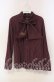 画像1: MIHO MATSUDA / ルーフブラウス Ｍ ワイン O-25-12-06-046-GO-BL-IG-OS (1)