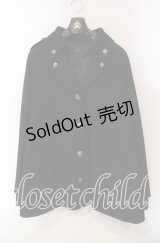 MIHO MATSUDA / マントコート　ボーヌ  ブラック O-25-12-06-047-GO-CO-IG-OS