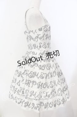 画像3: metamorphose / Romantic alphabetサロペット風ジャンパースカート  グレー O-25-12-06-004-ME-OP-IG-OS