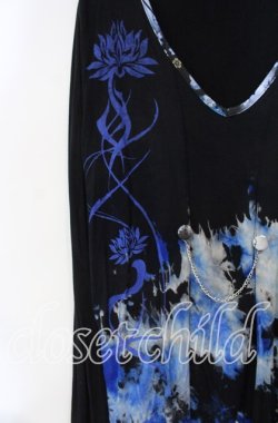 画像2: gouk / gouk-REN-×己龍 蒼拵武者篭手カットソー 遠海准司モデル  ブラック×ブルー O-25-12-06-052-GO-TO-IG-OS