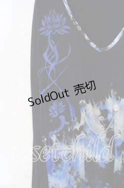 画像2: gouk / gouk-REN-×己龍 蒼拵武者篭手カットソー 遠海准司モデル  ブラック×ブルー O-25-12-06-052-GO-TO-IG-OS