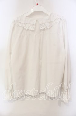 画像3: axes femme / レースカラーブラウス  シロ O-25-12-06-056-AX-BL-IG-OS