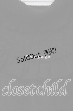 画像2: axes femme / レース切り替えテレコニットソー  クロ O-25-12-06-057-AX-TO-IG-OS