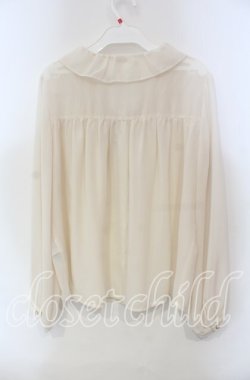 画像2: axes femme / ギャザーブラウス  アイボリー O-25-12-06-061-AX-BL-IG-OS