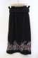 画像3: axes femme / ステッチ刺繍起毛スカート  クロ O-25-12-06-064-AX-SK-IG-OS (3)