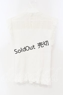 画像3: axes femme / ビスチェ切替ノースリインナー  オフ O-25-12-06-065-AX-TO-IG-ZT102