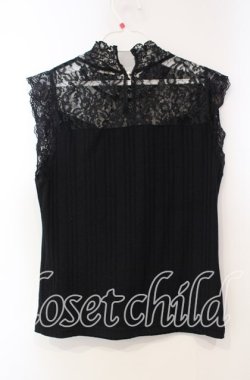 画像3: axes femme / パール付きタンクトップ  クロ O-25-12-06-067-AX-TO-IG-OS