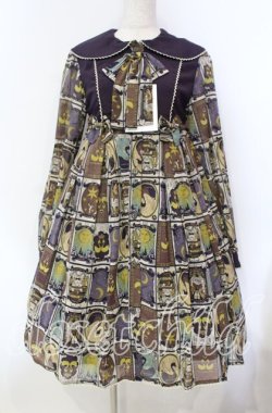 画像1: metamorphose / fortune tarot シャツワンピース  アメジスト O-25-12-06-006-ME-OP-IG-OS